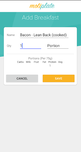 Android application Motiplate screenshort