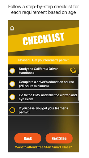 Start Smart: CA Driver License Screen 2