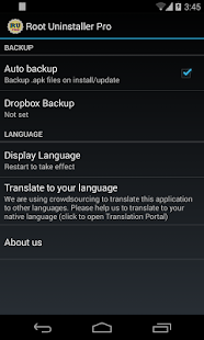 Root Uninstaller Pro Tangkapan layar
