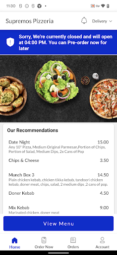 Supremos Pizzeria Screen 2