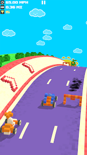 Out of Brakes - Blocky Racer