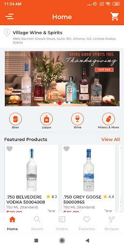 Android application Village Wine & Spirits screenshort