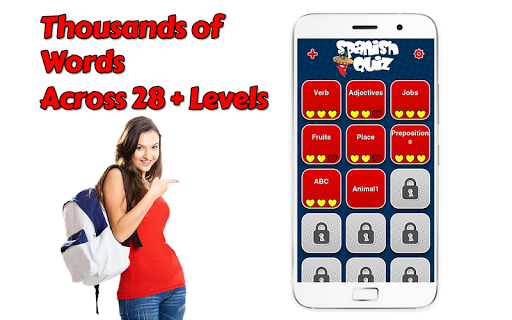 Android application Game to learn Spanish Voca screenshort