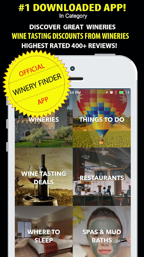 Android application Napa Valley Winery Finder screenshort