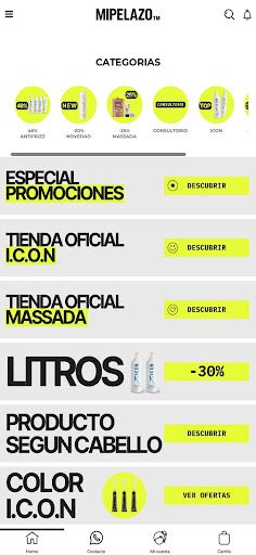 Android application MiPelazo-Productos Peluquería screenshort
