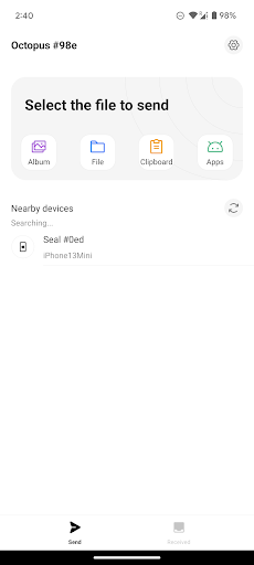 Android application Octofile 3 screenshort
