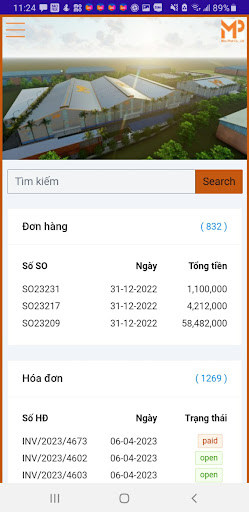 Android application Moc Phat Portal screenshort