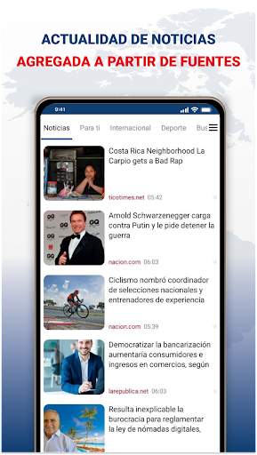 Android application Últimas Noticias CR screenshort