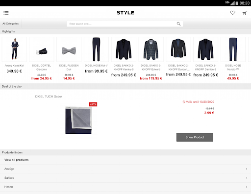 Shopgate - Style Screen 3
