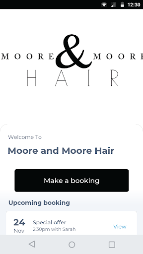 Android application Moore and Moore Hair screenshort