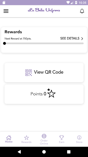 La Bella Uniforms Rewards Screen 3