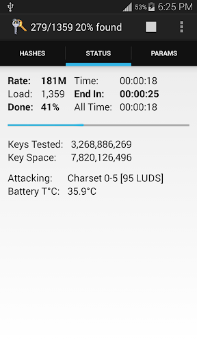 Hash Suite Droid Screen 3
