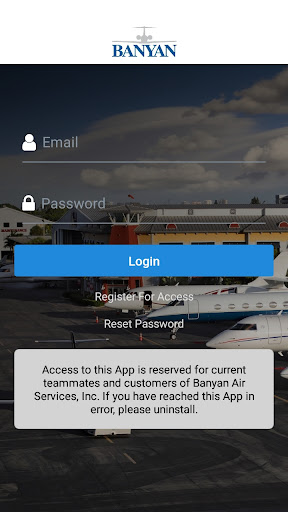 Android application Banyan Air Services screenshort