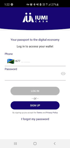Android application iumiCash screenshort