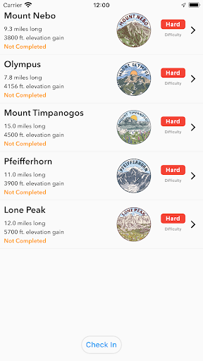 Android application Reign: Hiking screenshort