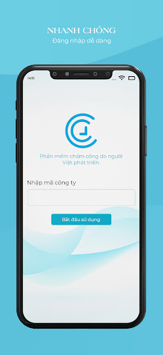 Android application Chấm Công screenshort