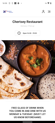 Android application Chertsey Restaurant screenshort