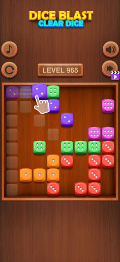 Dice Blast - Clear Dice Puzzle