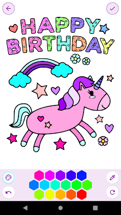 Coloring Pages: Unicorn - Screenshot 2