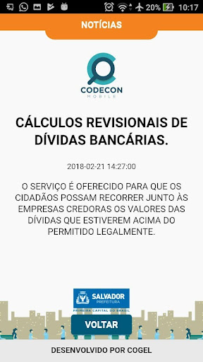 Android application Codecon screenshort
