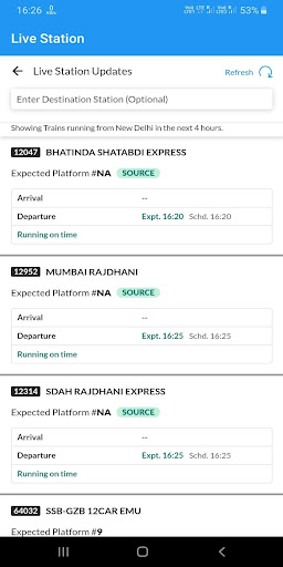 Live Train PNR Seat Station