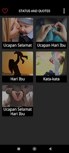 Android application kata kata hari ibu 2024 screenshort