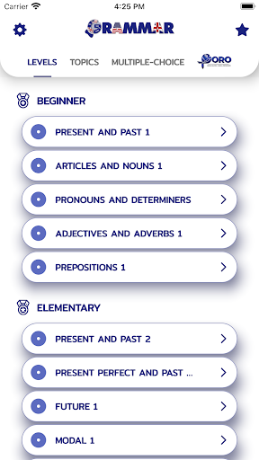 Android application English Grammar screenshort