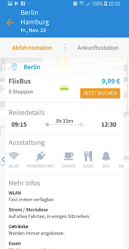 Ridesharing, Train & Bus Trips Screen 3