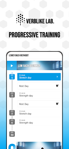 Screenshot of Low Back Workout – Pain relief