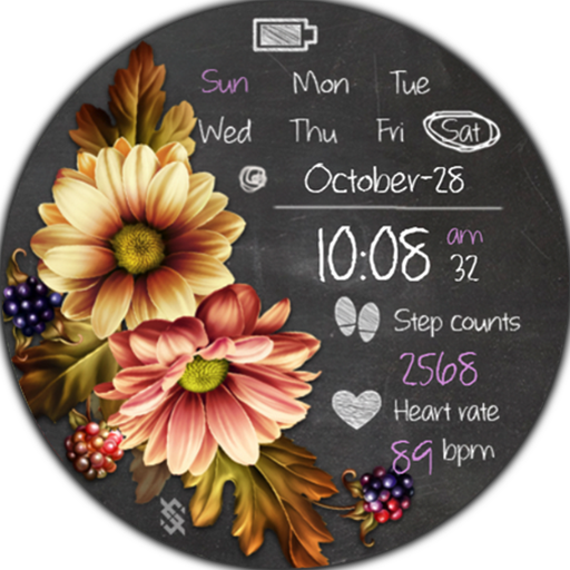 BFF88- Blackboard Art Flower logo