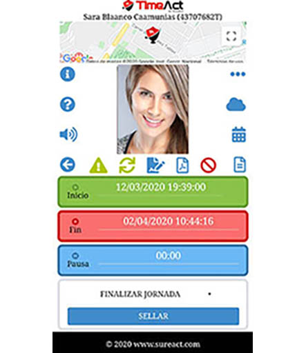 TimeAct by SureAct Screen 3