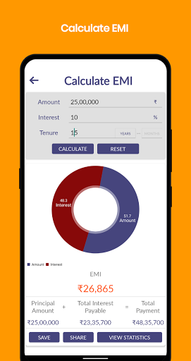 EMI Calculator Screen 3