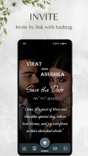 Android application Wedding Invitation screenshort