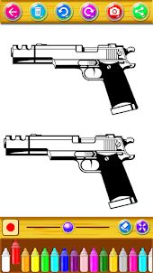 Weapons Coloring game