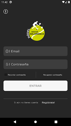 Android application Padel Indoor Salamanca screenshort
