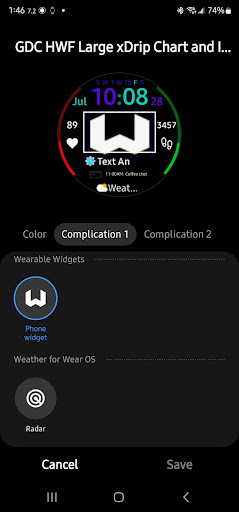 GDC HWF-WW210 SM CGM Chart Screen 2