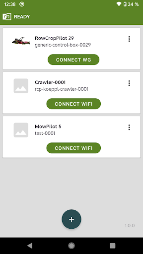 Android application RMconnect screenshort