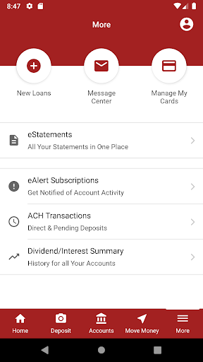 Android application Organized Labor Credit Union screenshort