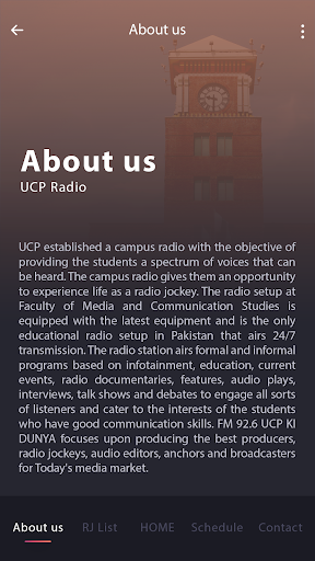 UCP FM 92.6 Screen 3