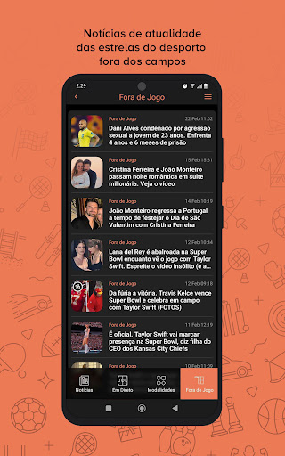 Screenshot of SAPO Desporto