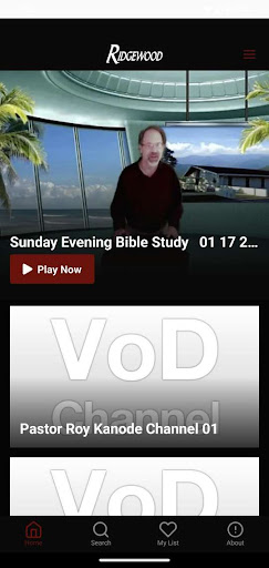 Android application Ridgewood Baptist Roanoke VA screenshort