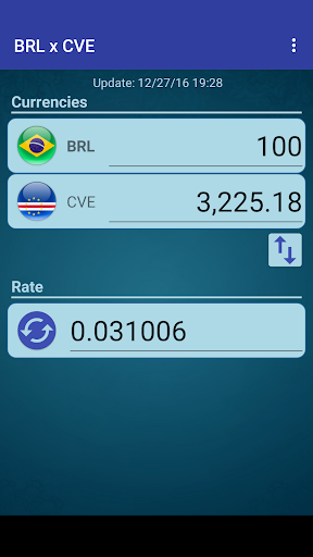 Android application BRL Real x Cape Verdean Escudo screenshort