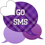 GO SMS - Purple Plaid 2 icon