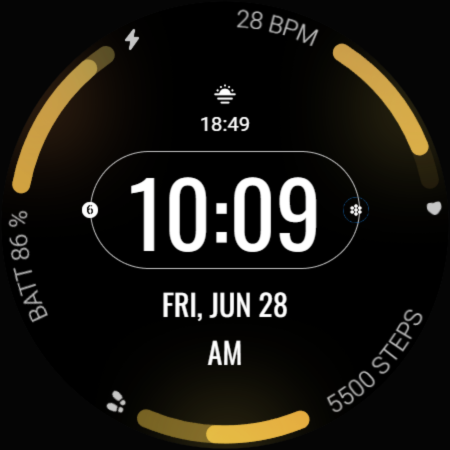 Galaxy Time Pro: Watch face screenshot 7