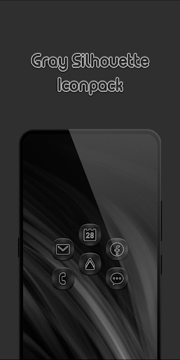 Gray Silhouette Icon Pack Screen 3