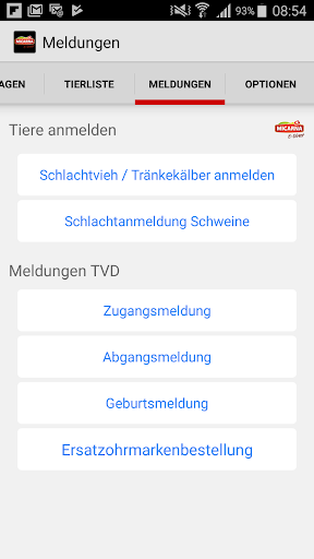 Android application Micarna E-Direct screenshort