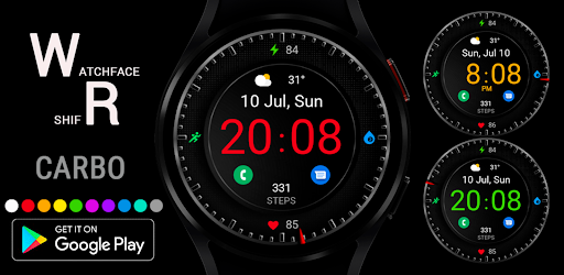 Android application Carbo Watch Face Wear OS screenshort