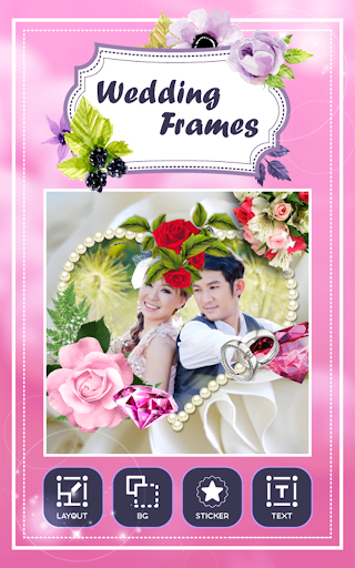 Android application Wedding Photo Frames screenshort