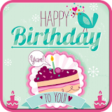 Name On Birthday Cake & Cards +birthday cake dp icon