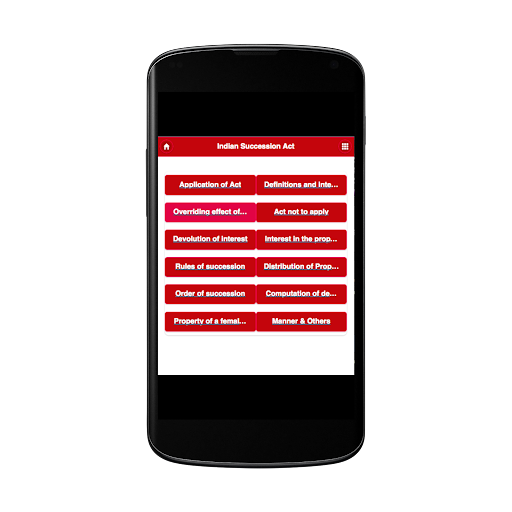 Android application Indian Succession Act screenshort